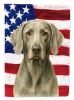 Weimaraner American Flag Garden Flag Mailbox Decorative Yard Banner Outside Patio Artwork for Flower Beds, Garden Size, Multicolor