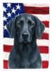 Blue Weimaraner American Flag Garden Flag Mailbox Decorative Yard Banner Outside Patio Artwork for Flower Beds, Garden Size, Multicolor