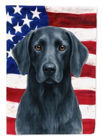 Blue Weimaraner American Flag Garden Flag Mailbox Decorative Yard Banner Outside Patio Artwork for Flower Beds, Garden Size, Multicolor