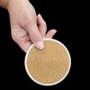 Beagle in Sunflowers Large Sandstone Coasters Pack of 4 Absorbent Round Coasters Decor Gifts for Men or Women, 4 in, Multicolor