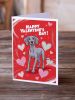 Weimaraner Happy Valentine's Day Greeting Cards Pack of 8 Blank Cards with Envelopes Whimsical A7 Size 5x7 Blank Note Cards