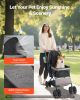 VEVOR Pet Stroller, 44 lbs Weight Capacity, Foldable Dog Stroller Cart, 4 Wheels Stroller with Mesh Windows & Reversible Handle