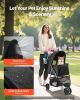 VEVOR Pet Stroller, 35 lbs Weight Capacity, Foldable Dog Stroller Cart, 3 Wheel Stroller with Mesh Windows and Cup Holders