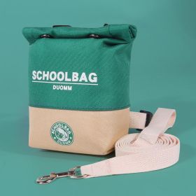 Pet Self Backpack Backpacks Rucksack SmallDog Bag Outdoor Pet Backpack Dog VestBackpack Portable Dog Backpack Dog SupplyBackpack For Dog Polyeste (Option: Green-S)