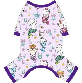 Dog Pajamas Pjs Spring Summer Dog Clothes For Small Dogs Girl Boy, Soft Stretchy Tiny Chihuahua Yorkie Puppy Clothes Doggie Onesies Cat Pet Jammi (Option: XS)