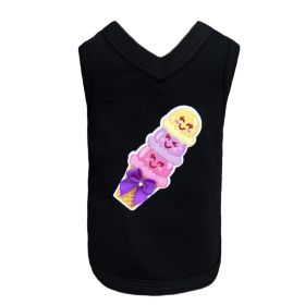 Sweet Savory Dog Tank (Color: Black, size: XXS)