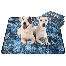 Qeils Washable Pee Pads for Dogs, 2 Pack Reusable Puppy Pads 18"x24" Super Absorbent Leakproof Dog Training Pads, Non-Slip Potty Pads for Floor, (size: 36"*41"(Pack of 2))